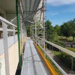 Fassadengerüst der F.I.T. Gerüstbau GmbH