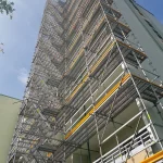 Fassadengerüst der F.I.T. Gerüstbau GmbH